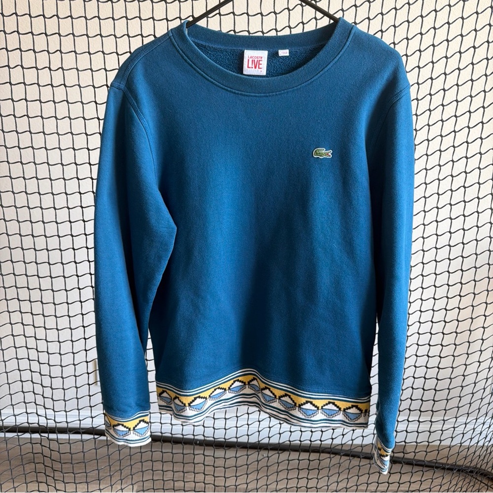 Lacoste Men's Hoodie Sweatshirt Size 5